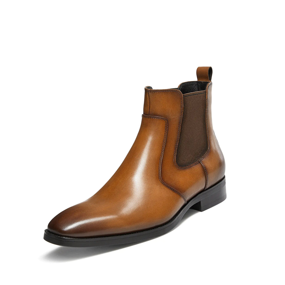Gifennse Mens Dress Leather Chelsea Boots