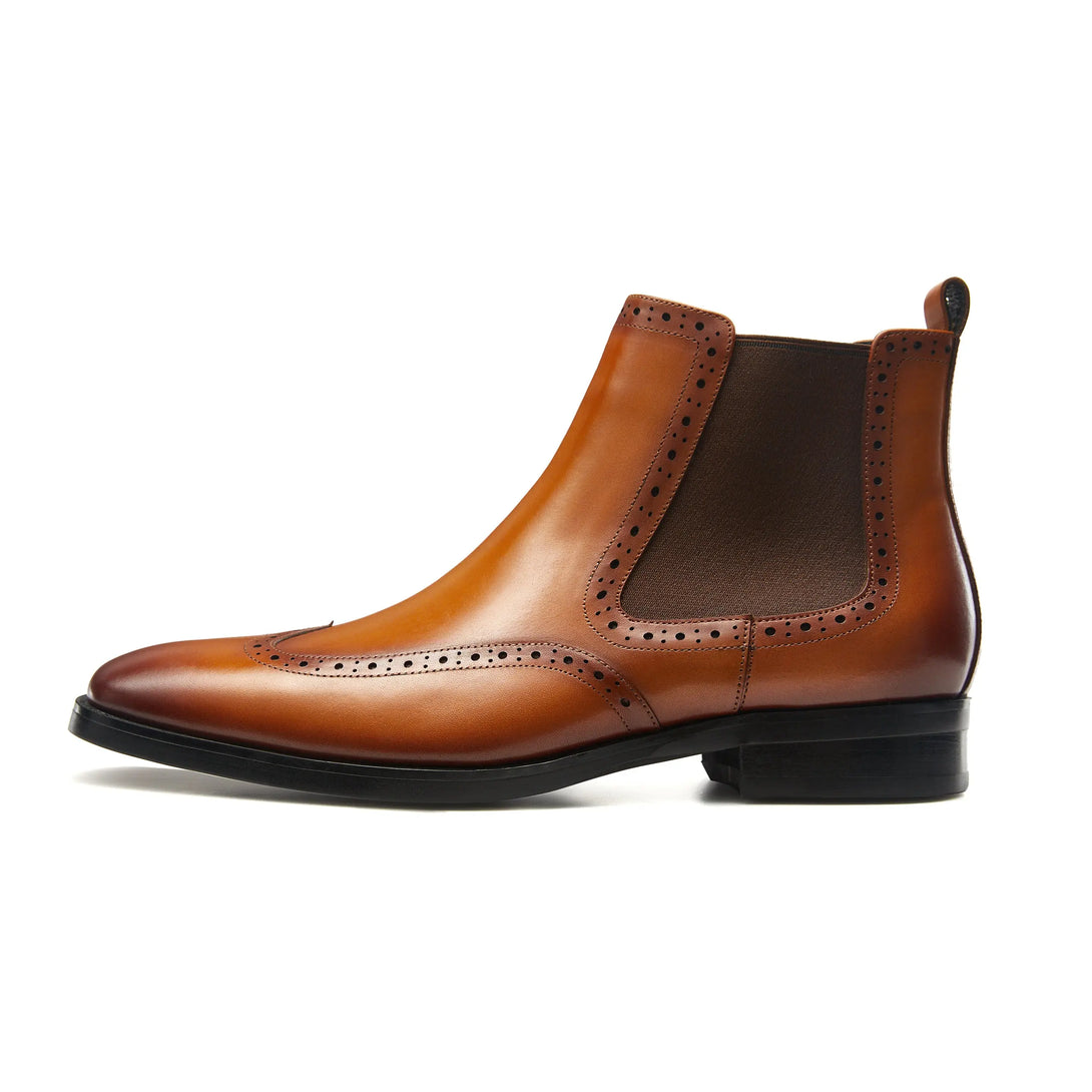 Mens Chelsea Boots Mens Genuine Leather Dress Boots