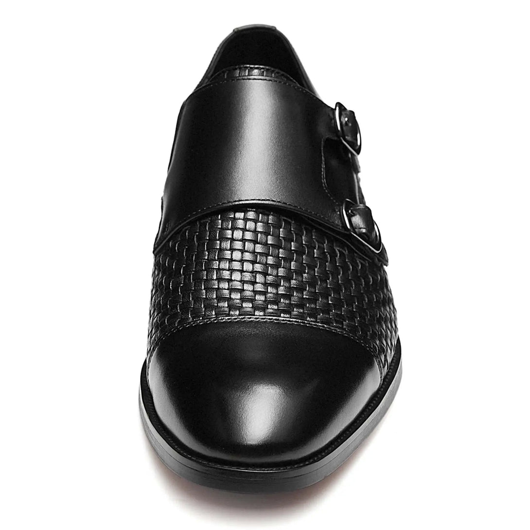 Gifennse Men‘s Lace Up Black Oxford Shoes