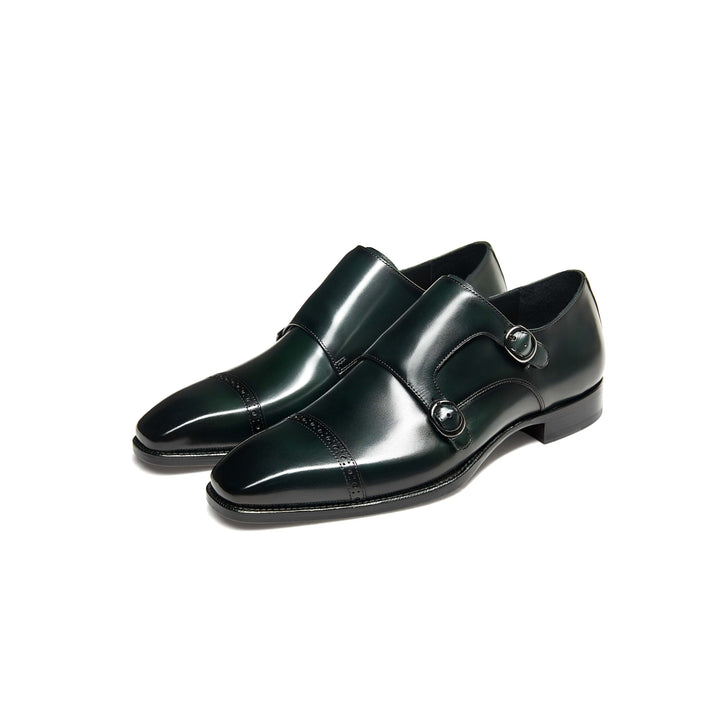 Hetschke Double Buckle Monk Goodyear Welted Shoes