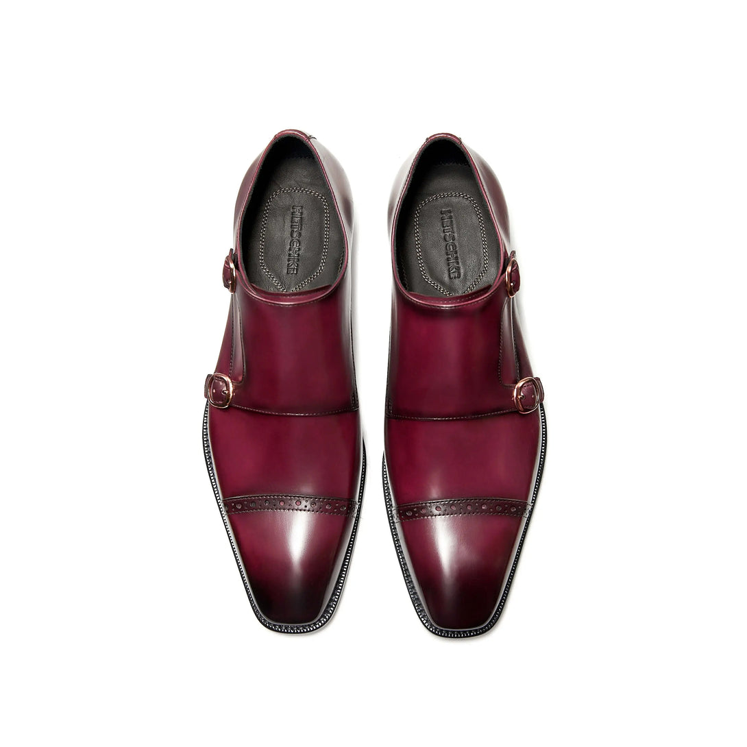 Hetschke Double Buckle Monk Goodyear Welted Shoes