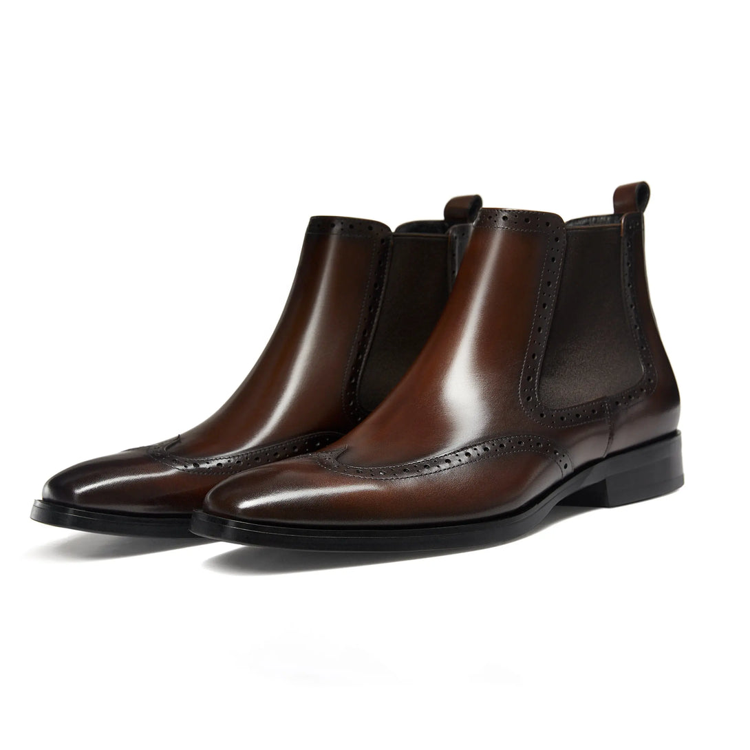 Mens Chelsea Boots Mens Genuine Leather Dress Boots