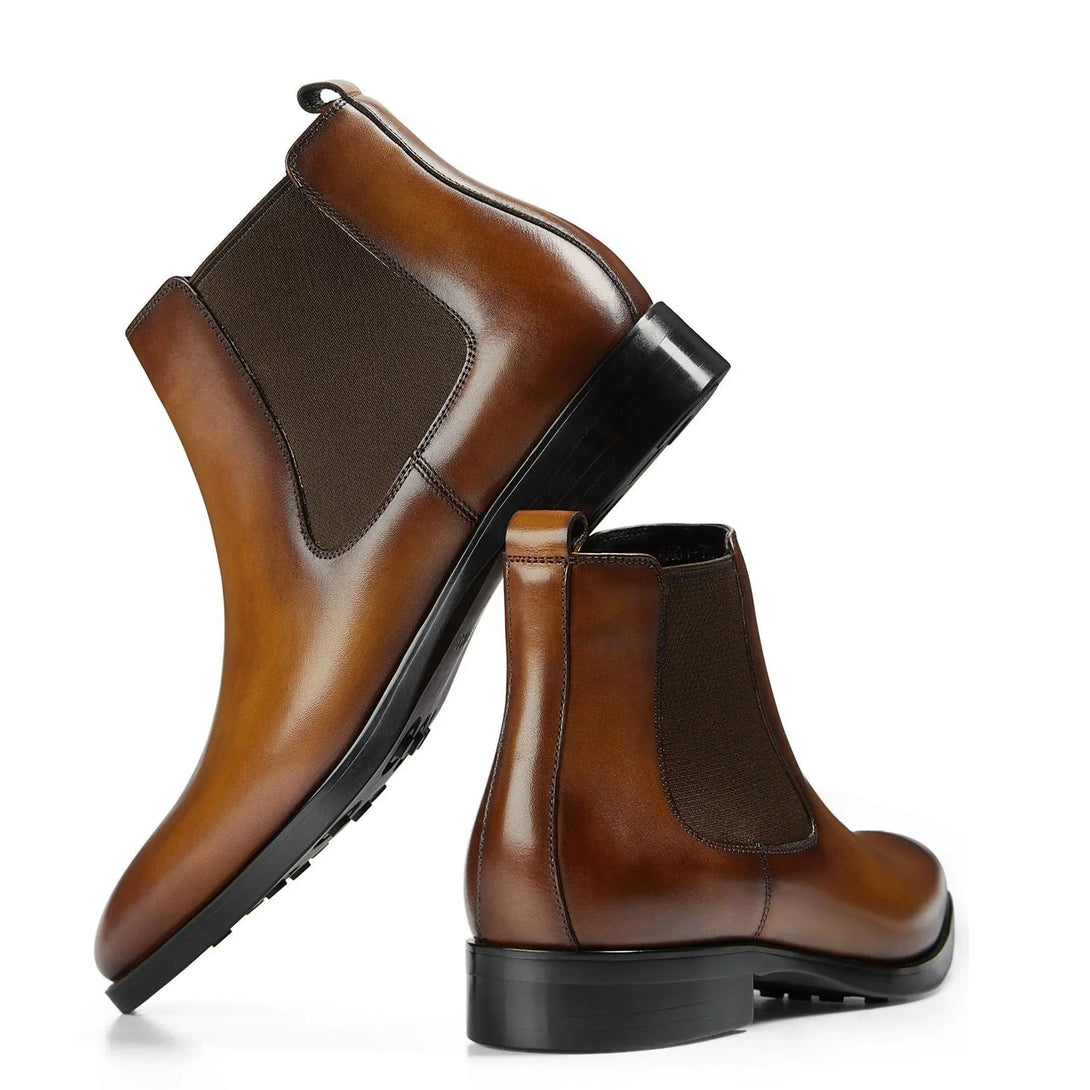 Gifennse Men's Chelsea Black Dress Boots