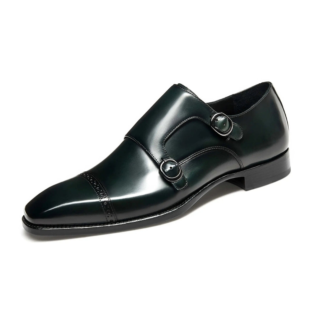 Hetschke Double Buckle Monk Goodyear Welted Shoes