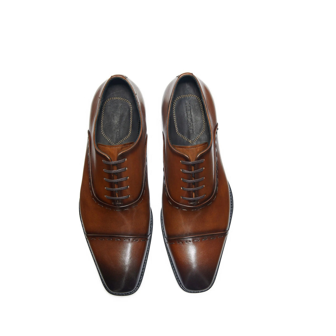 Hetschke Goodyear Leather Captoe Oxford Shoes