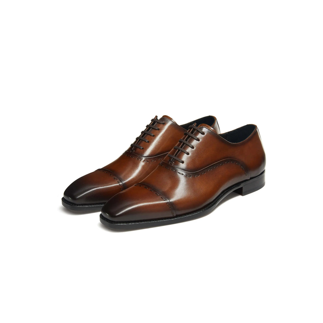 Hetschke Goodyear Leather Captoe Oxford Shoes