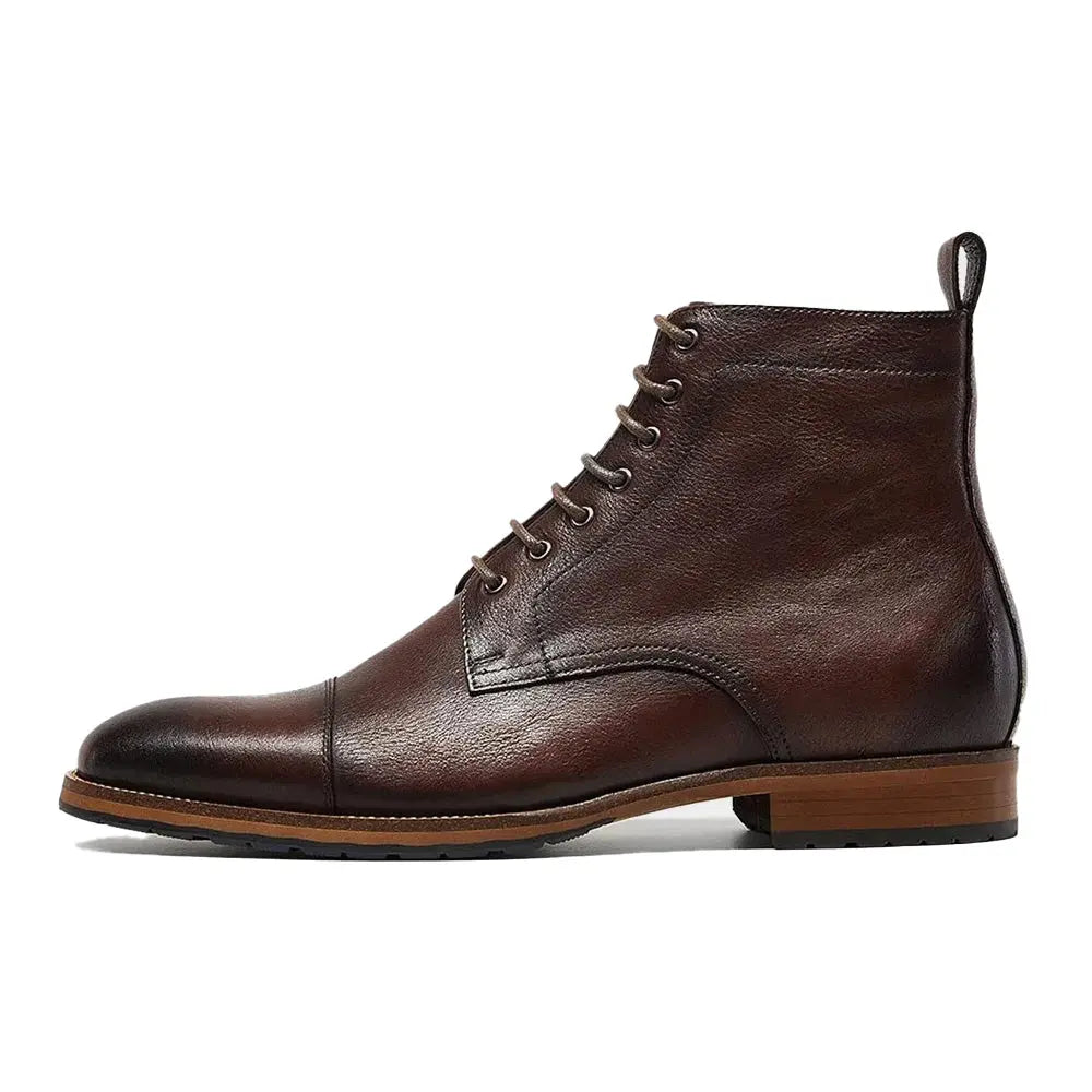 Gifennse Men's Casual Oxford Chukka Black Dress Boots