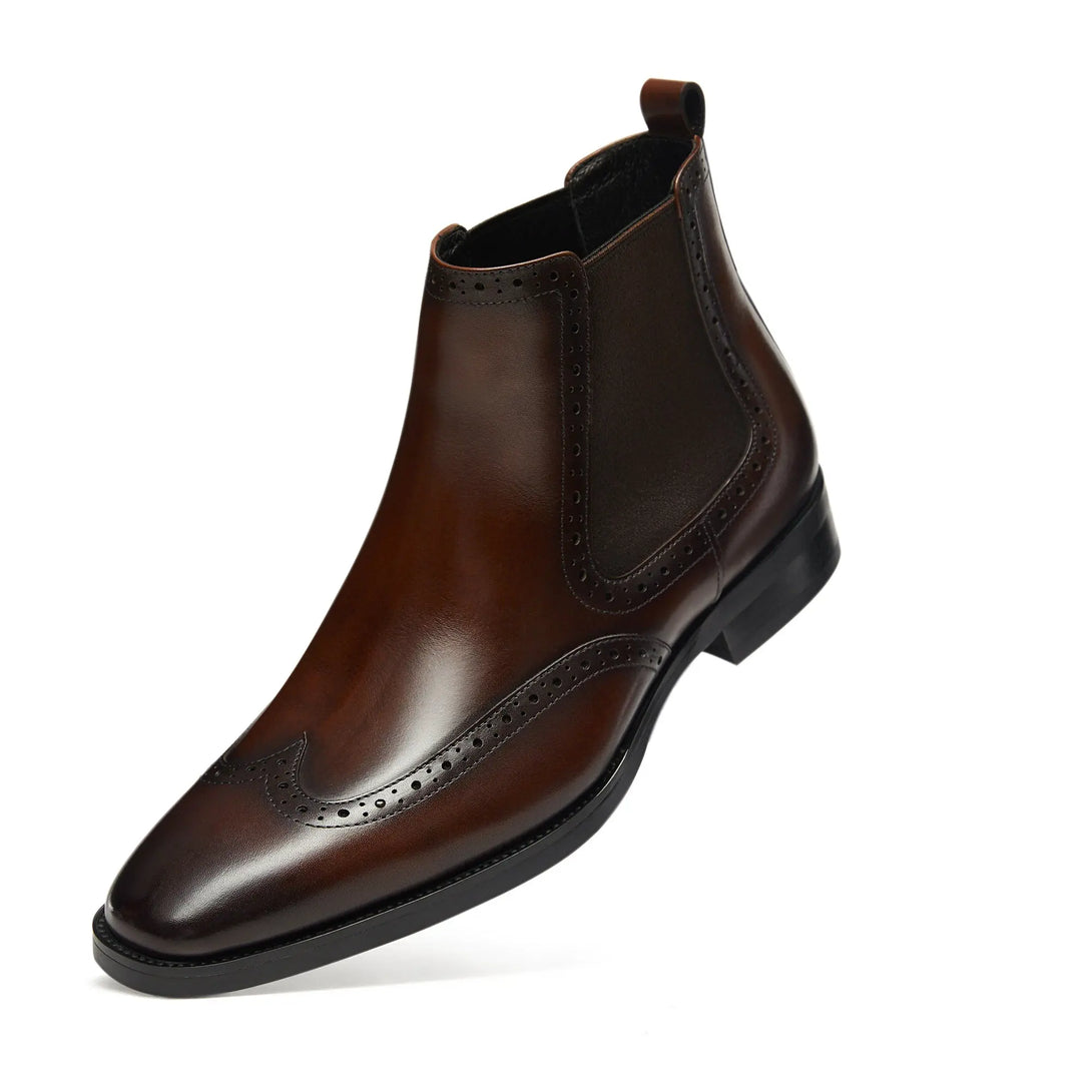 Mens Chelsea Boots Mens Genuine Leather Dress Boots