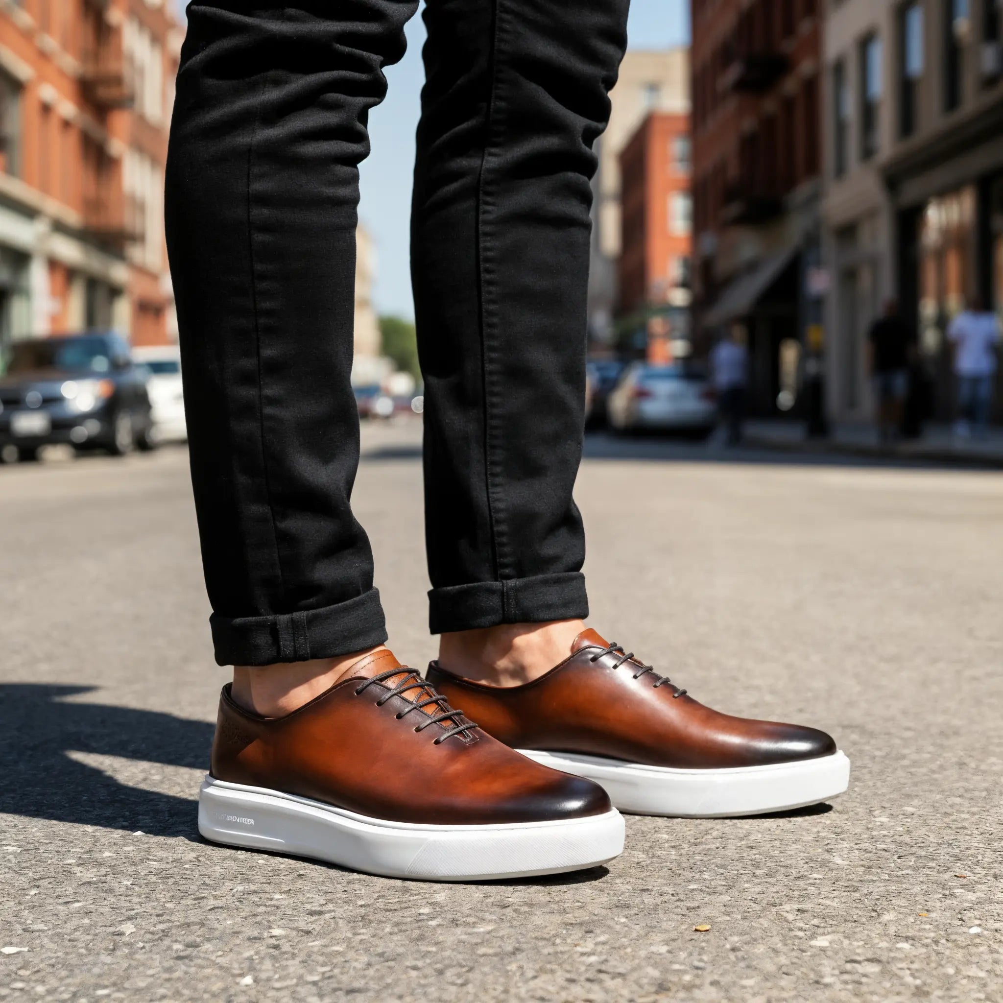 Hand-Dyed Dress Sneakers Gifennse