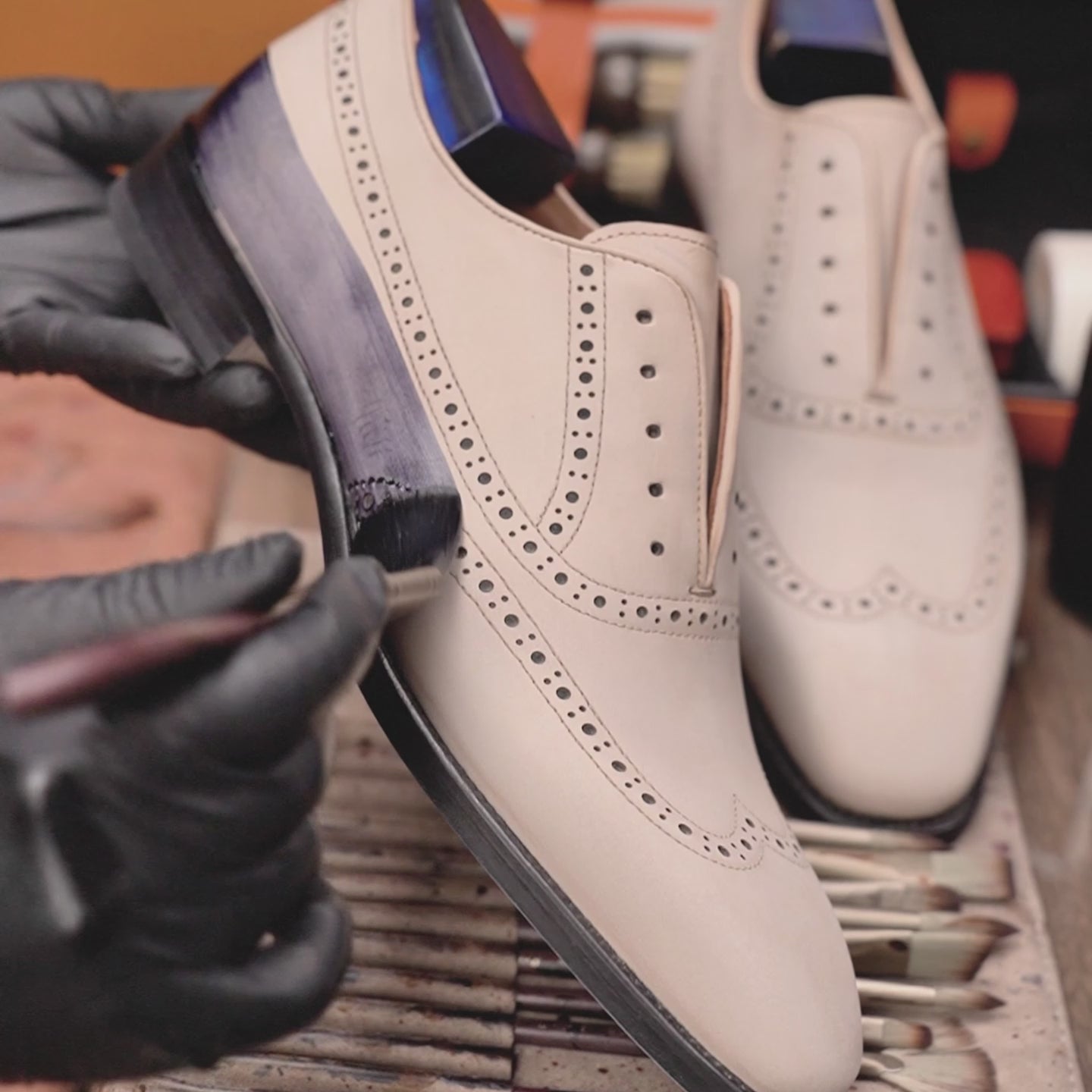 Hand-Dyed Brogue Oxford-Sale(Ships to the US only)